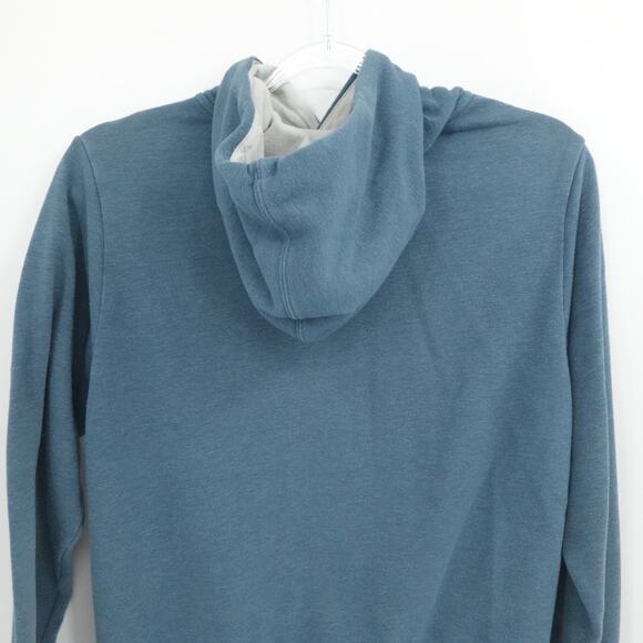 The‎ North Face Sweater Mens Medium Blue Logo Spell Out Hoodie Pocket Outdoor - Picture 10 of 11